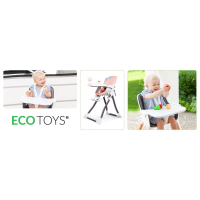 Fotelik  do karmienia róż składany Ecotoys