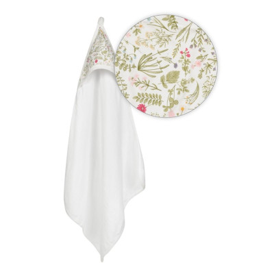 MATEX Okrycie kąpielowe MUSLIN DESIGN 85x85 cm TB0443_01 biały