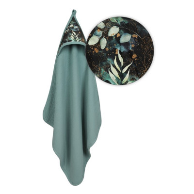 MATEX Okrycie kąpielowe MUSLIN DESIGN 85x85 cm TB0443_06 c.zielony
