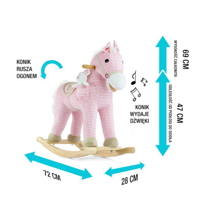 MILLY MALLY Koń Pony pink