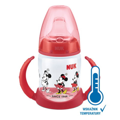 NUK 743944 Butelka FC 150 ml z uchwytami i wskaźnikiem temperatury DISNEY MYSZKA MIKI ustn.sil.niek.