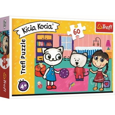 TREFL 17343 Puzzle 60 el. Kici Kocia z przyjaciółmi 4+*