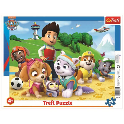 TREFL 31344 Puzzle 25 ramkowe Psi Patrol na tropie 4+