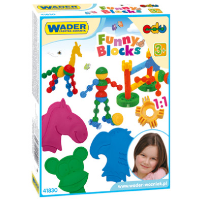 WADER 41830 Klocki Funny w kartonie 36 el.