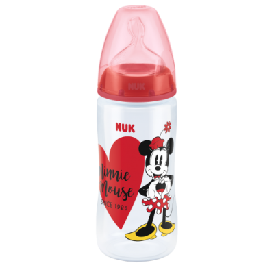 NUK 741019 Butelka FC+ PP 300ml ze wskaźnikiem temperatury DISNEY MYSZKA MIKI smoczek silikonowy M 6-18