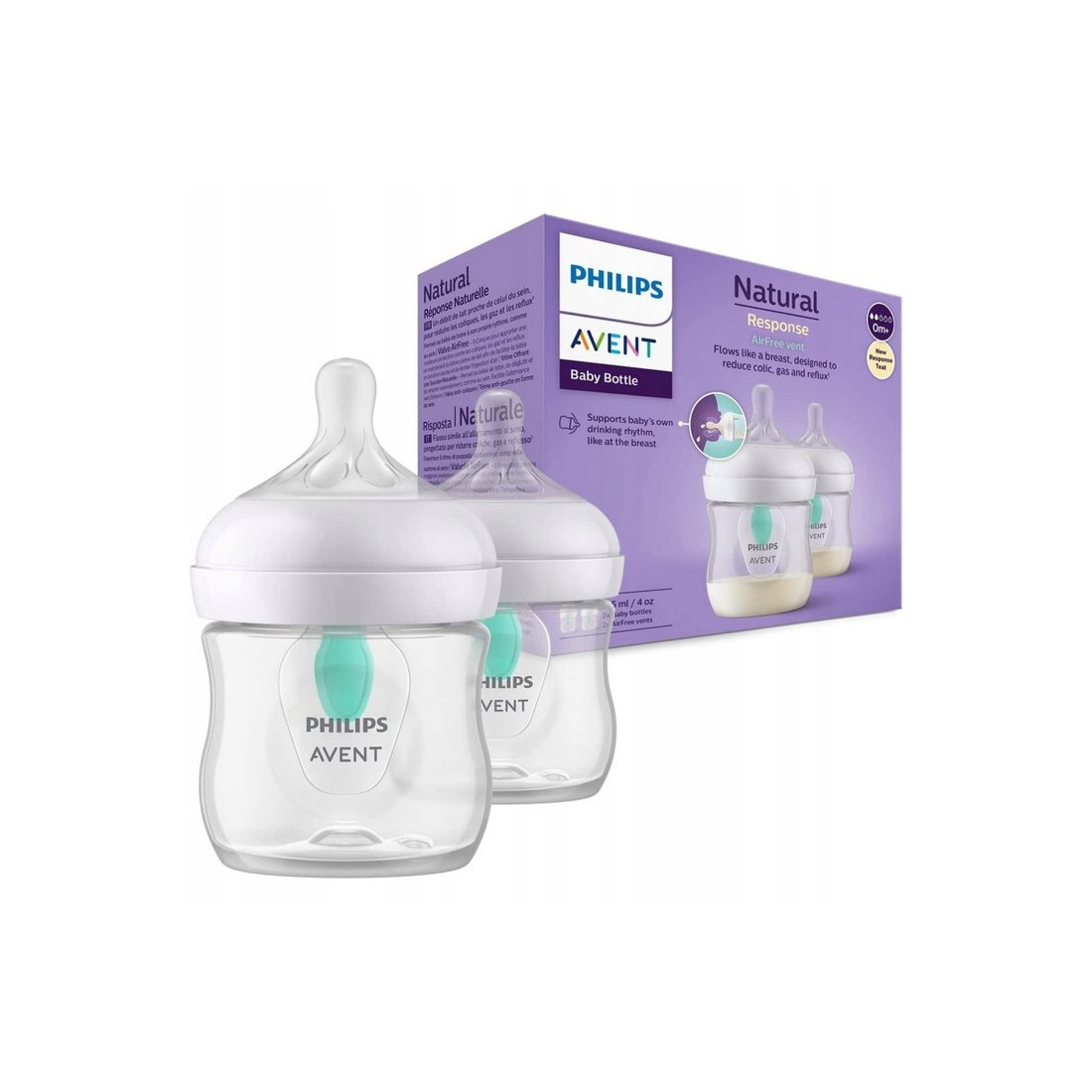 AVENT SCY670/02 Responsywna butelka antykolkowa 2x125 ml