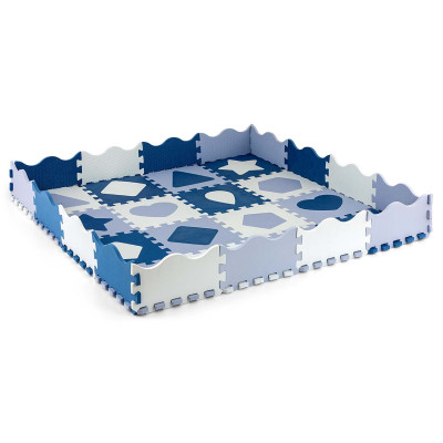 MILLY MALLY 5618 Mata piankowa puzzle Jolly 4x4 Shapes - blue