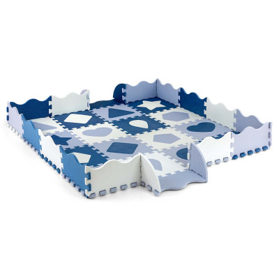 MILLY MALLY 5618 Mata piankowa puzzle Jolly 4x4 Shapes - blue