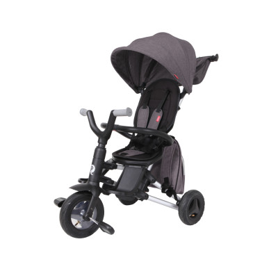 MILLY MALLY 3831 Qplay Rowerek trójkołowy Nova+Rubber dark grey