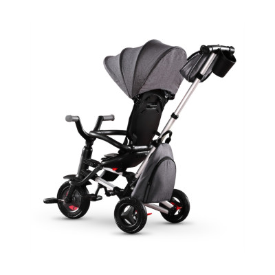 MILLY MALLY 3831 Qplay Rowerek trójkołowy Nova+Rubber dark grey