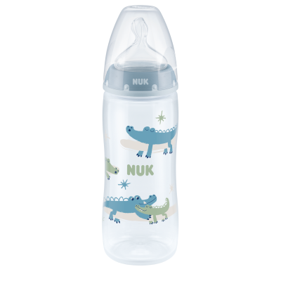 NUK 216248 Butelka FC+ PP 360 ml z wskaźnikiem temperatury smoczek silikonowy 6-18 m-cy XL