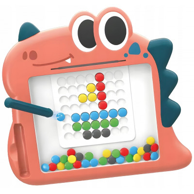 WOOPIE 48211 Tablica magnetyczna Dinozaur różowy