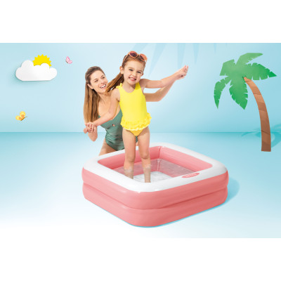 Basen brodzik dla dzieci pompowany 57100 Jasny Róż - INTEX
