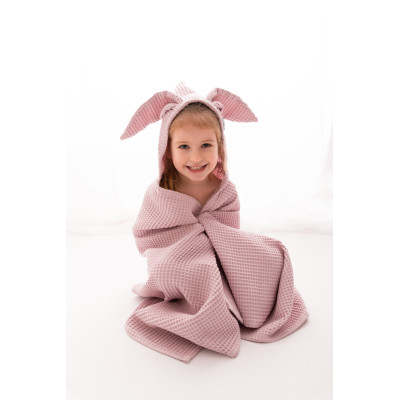 MATEX Okrycie kąpielowe wafel PRESTIGE BUNNY 70x140 TB0456_10 różowy
