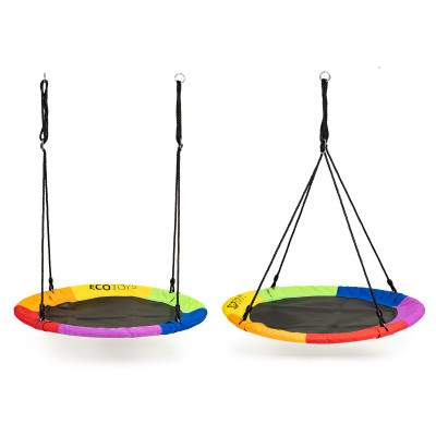 Huśtawka ogrodowa bocianie gniazdo 100cm ECOTOYS wielokolorowa