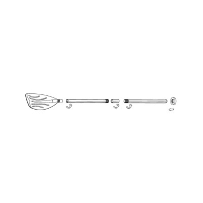 Wiosła do pontonu 2szt 122cm Jednopiórowe 59623 INTEX