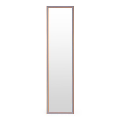 Duże lustro stojące 148 cm aluminowa rama rozstawiane ModernHome