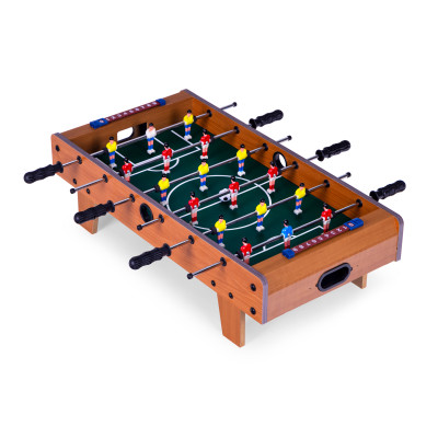 Stół do piłkarzyków mini 70x35 cm drewniany piłkarzyki ECOTOYS