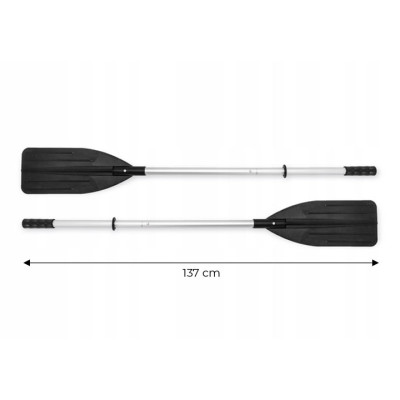 Wiosła 2szt do pontonu aluminiowe do kajaku jednopiórowe 137cm INTEX