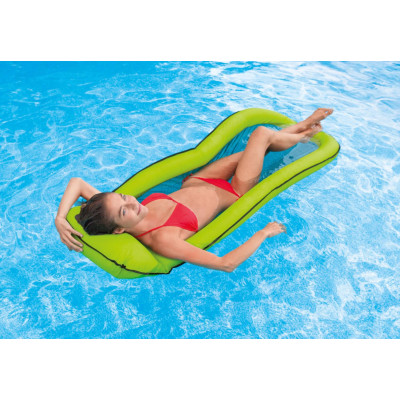Materac plażowy z siateczką do pływania chłodzący zielony 58836 INTEX