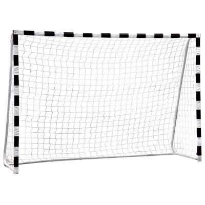Bramka piłkarska treningowa z siatką 180x120 cm czarno-biała MultiGarden