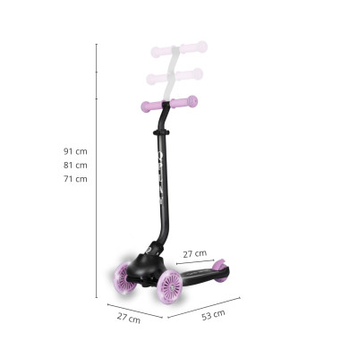 MILLY MALLY 6313 Qplay Hulajnoga Sema Evo 3w1 Violet