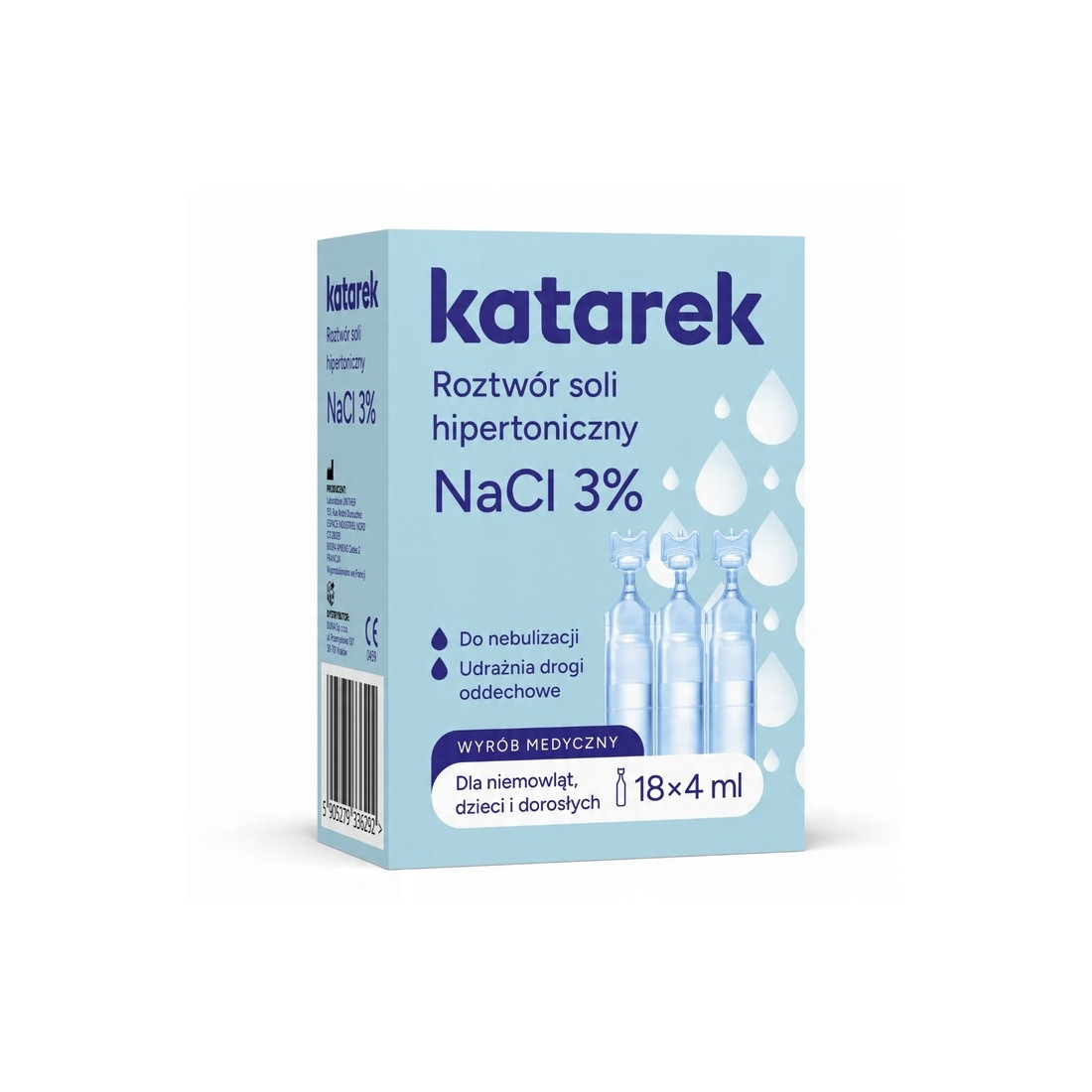 KATAREK Roztwór soli hipertoniczny 18x4ml NaCI 3%