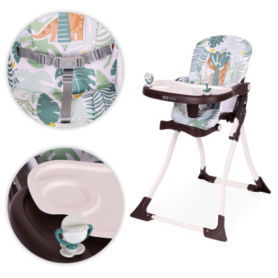 Fotelik krzesełko do karmienia dzieci składane + zabawki ECOTOYS