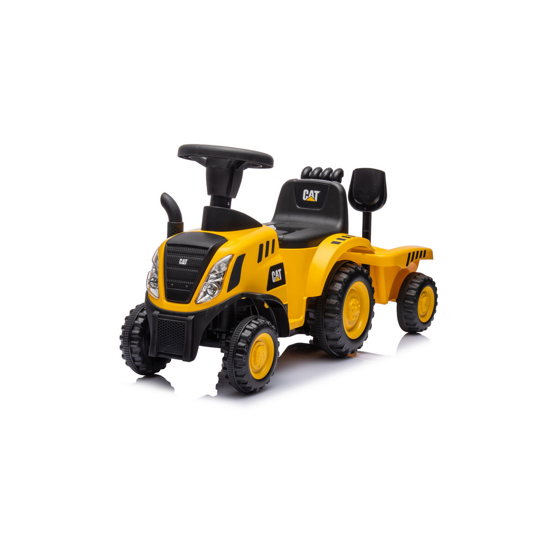 MOOVKEE Traktor z przyczepą CAT yellow